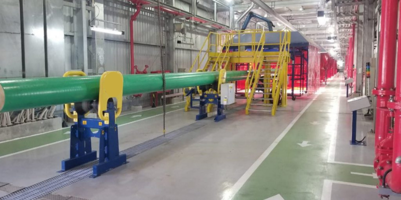 Fabricação de tubulações na Spoolbase Porto do Açu da TechnipFMC